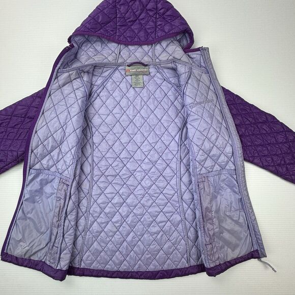 Free Country Purple Quilted Hooded Jacket Women’s Small Outdoor Hiking Active - Picture 5 of 13